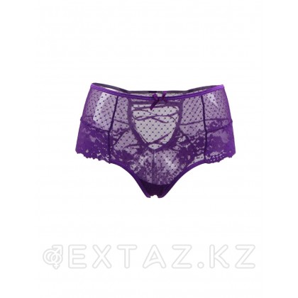 Трусики на высокой посадке Lace Strappy лиловые (размер XS-S) от sex shop Extaz фото 6
