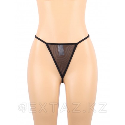 Прозрачный бэби-долл с кружевными вставками и подвязками (размер XS-S) от sex shop Extaz фото 5