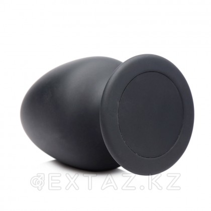 Большая мягкая анальная пробка Squeeze-It Silicone Anal Plug Large, L, черный, 13.2х7.6 см от sex shop Extaz фото 5