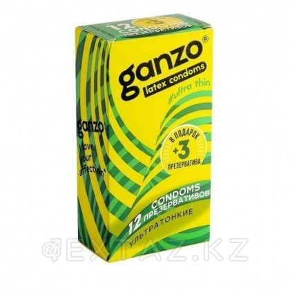 Презервативы GANZO Ультратонкие 15 шт. с обильной смазкой от sex shop Extaz