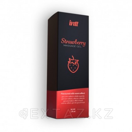 Гель съедобный для интимного массажа Intt Strawberry Massage Gel 30 мл, клубника от sex shop Extaz фото 4