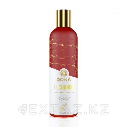 Эфирное массажное масло Dona с ароматом лемонграсса и имбиря, 120 мл от sex shop Extaz