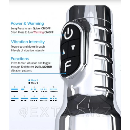 Мастурбатор Fleshlight Quiver c вибрацией и подогревом (вагина) от sex shop Extaz фото 3