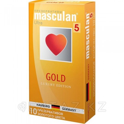 Презервативы MASCULAN 5 ULTRA GOLD № 10 (утонченный латекс золотого цвета) 10 шт. от sex shop Extaz