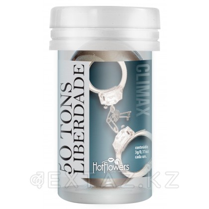 Лубрикант 50 TONS CLIMAX на масляной основе в виде 2-х шариков с охлаждающе-разогревающим эффектом от sex shop Extaz фото 3