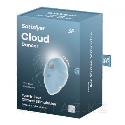 Стимулятор клитора с вибрацией и воздушной стимуляцией Satisfyer Cloud Dancer голубой от sex shop Extaz фото 8