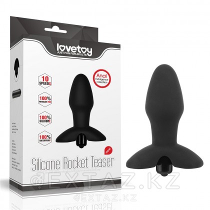 Силиконовый анальный плаг с вибрацией - Rocket Teaser  от sex shop Extaz фото 6