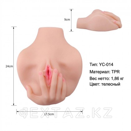 Реалистичный мастурбатор в виде половых губ от sex shop Extaz фото 2