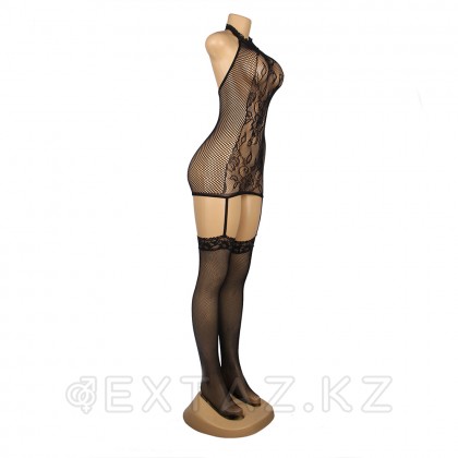 Бодисетка в цветочном принте с чулками на подвязках (XS-M) от sex shop Extaz фото 5