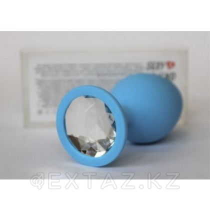 Анальная втулка (синяя) силикон, (L95-D 40 мм) от sex shop Extaz фото 6