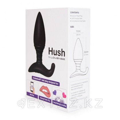 Анальная пробка со смарт-приложением Lovense Hush первого поколения (маленькая 38*120мм) от sex shop Extaz фото 8