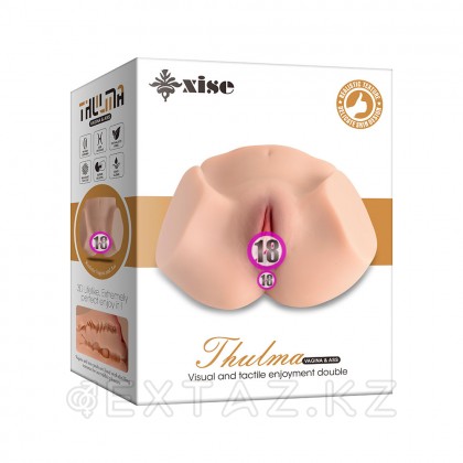 Реалистичный двойной мастурбатор Thulma, вагина+анус от sex shop Extaz фото 8
