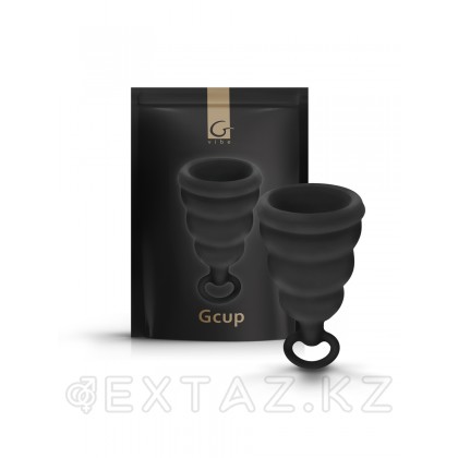 Gvibe Gcup Black силиконовая менструальная чаша с защитой от протечек, 10 мл от sex shop Extaz