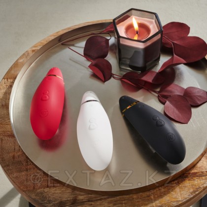 Бесконтактный клиторальный стимулятор Womanizer Premium 2 бордовый от sex shop Extaz фото 6