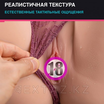 Реалистичный двойной мастурбатор с функцией фрикции Dalke от sex shop Extaz фото 11
