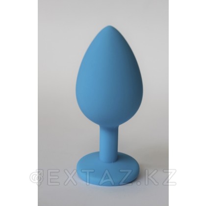 Анальная втулка силиконовая (синий/светло - зелёный; L95-D40 мм) от sex shop Extaz фото 2