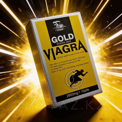 Возбуждающее средство для мужчин Viagra Gold Strong Man, 10 табл. от sex shop Extaz фото 3
