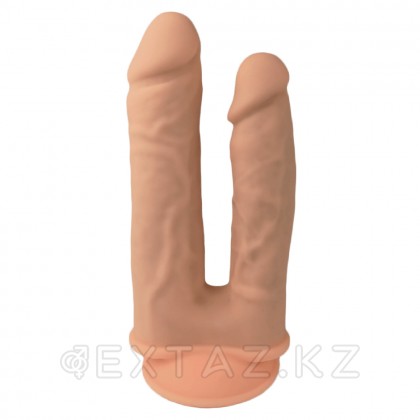 Двойной реалистичный вибратор Model 1 с пультом ДУ (17,5; 19,5 см.) телесный от sex shop Extaz