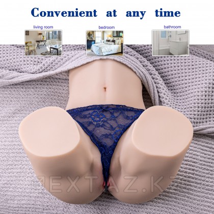 Реалистичный двойной мастурбатор с функцией фрикции Gina от sex shop Extaz фото 8