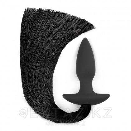 Анальная пробка с хвостом Pony Tail Black от sex shop Extaz