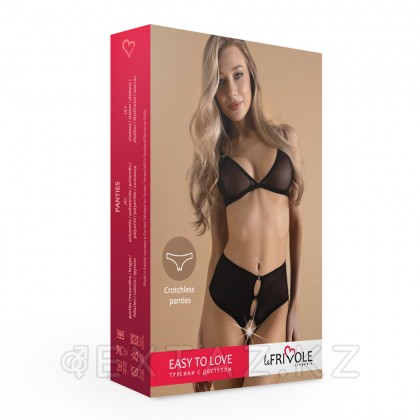 Трусики с доступом Le Frivole Easy to love, каплевидные вырезы, L-XL/46-48 от sex shop Extaz фото 2