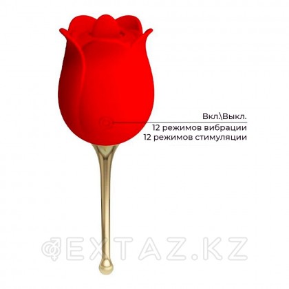 Клиторальный стимулятор с вибрацией Rose lover от sex shop Extaz фото 5