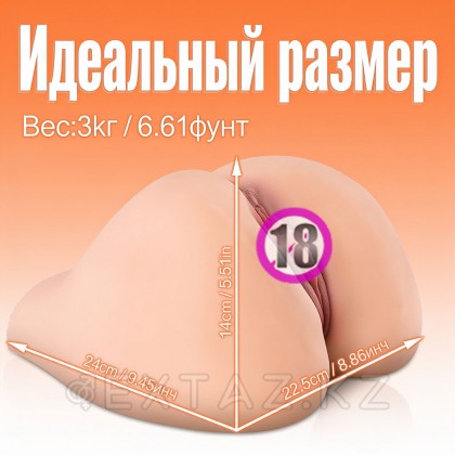 Реалистичный двойной мастурбатор Ashley (вагина+анус) от sex shop Extaz фото 4