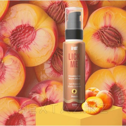 Гель со вкусом персика LICK ME с согревающим эффектом от INTT 50 мл от sex shop Extaz фото 2