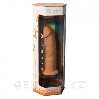 Фаллоимитатор с двойной плотностью Model 2 от SILEXD темно-бежевый (15,4*3,5 см) от sex shop Extaz фото 5