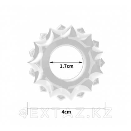 Эрекционное кольцо прозрачное (4*1.7 см.) от sex shop Extaz фото 4