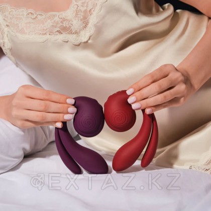 Вибратор с тройной стимуляцией SVibe Snail GIZI Pro виноградный (фиолетовый) от sex shop Extaz фото 7