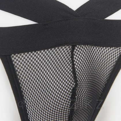 Сетчатые мужские стринги Strappy (S) черные - extaz.kz фото 8 Сетчатые мужские стринги Strappy (S) черные от sex shop Extaz фото 8