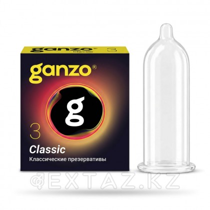 Презервативы классические Ganzo Classic Black Edition 3 шт. от sex shop Extaz