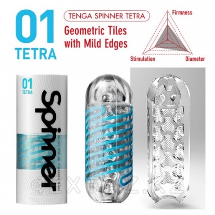 TENGA SPINNER Мастурбатор Tetra от sex shop Extaz фото 3