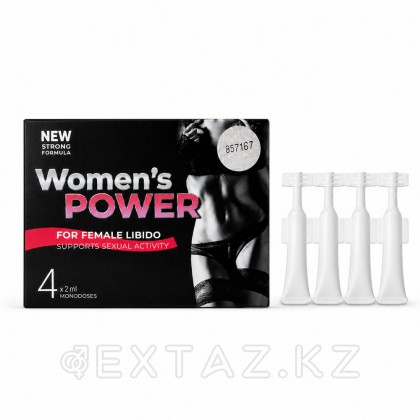 Концентрат пищевой WOMEN'S POWER для женщин, на основе растительного сырья, 4 монодозы по 2 мл от sex shop Extaz