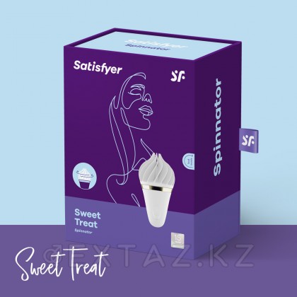 Вибратор для клитора Satisfyer Spinnator Sweet Treat, 9х5.3 см (белый) от sex shop Extaz фото 7