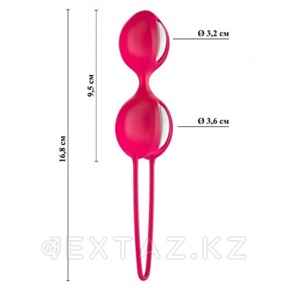 Вагинальные шарики Fun factory SMARTBALLS DUO, красно-белые от sex shop Extaz фото 5