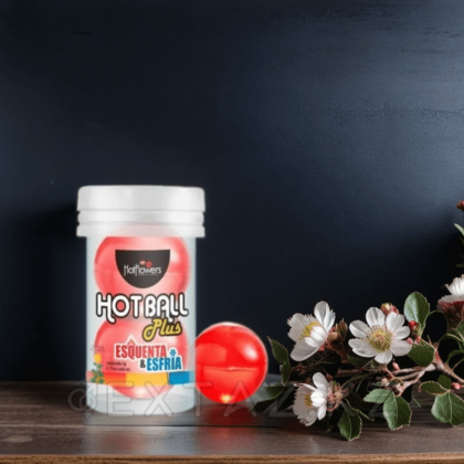 Лубрикант HOT BALL PLUS на масляной основе в виде двух шариков с охлаждающе-разогревающим эффектом от sex shop Extaz фото 2