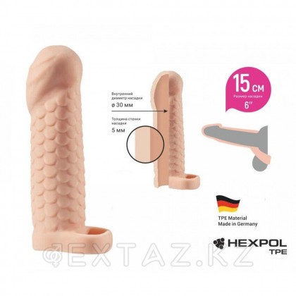 Увеличивающая насадка KLEON с кольцом 2, 15 см от sex shop Extaz фото 3