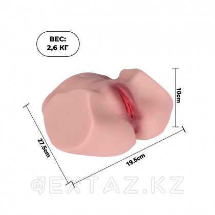 Реалистичный двойной мастурбатор Thulma, вагина+анус от sex shop Extaz фото 7