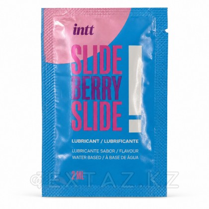 Увлажняющий гель INTT SLIDE BERRY SLIDE! на водной основе, ежевика 2 мл (саше) от sex shop Extaz