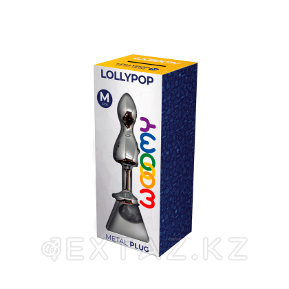 Металлический анальный плаг Lollypop Double от WOOOMY (9,4 * 3,1 см.) от sex shop Extaz фото 3