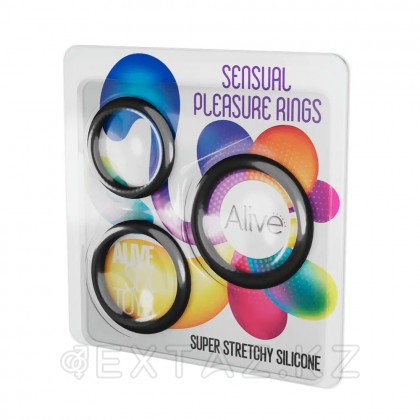 Набор эрекционных колец Alive Sensual Pleasure от sex shop Extaz фото 4