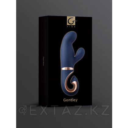 Gvibe Gentley Caribbean Blue - вибратор кролик для стимуляции точки G и клитора с 2 моторами, 19.9х4.2 см от sex shop Extaz фото 4