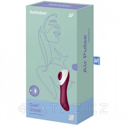 Вакуумный стимулятор с вибрацией Dual Crush Satisfyer от sex shop Extaz фото 6