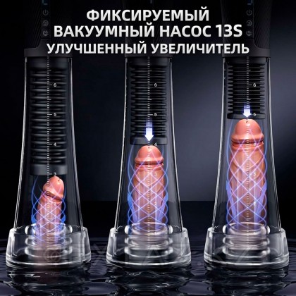 Мастурбатор 2 в 1  с функцией всасывания и вакуумная помпа от sex shop Extaz фото 11
