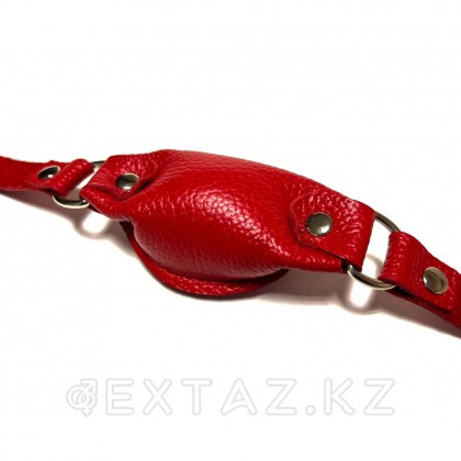 Кляп кожаный красный от sex shop Extaz фото 2