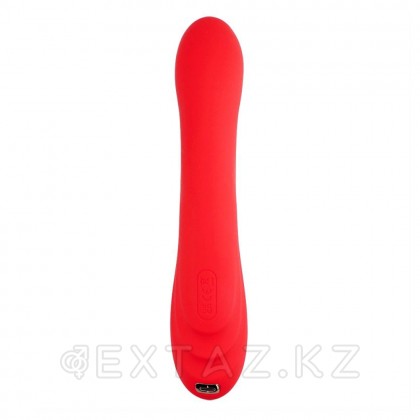 Вибратор сгибаемый с двойной стимуляцией, красный от sex shop Extaz фото 4