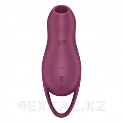 Клиторальный стимулятор с вибрацией Pocket Pro 1 от Satisfyer бордовый от sex shop Extaz фото 6
