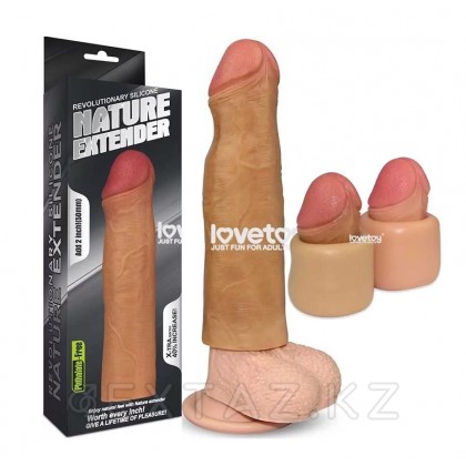 Насадка для увеличения пениса - 17,5 см. (Супер реалистичная) от sex shop Extaz фото 2